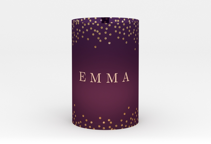 Windlicht Hochzeit Glitter Windlicht lila