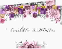Dankeskarte Hochzeit "Violett"