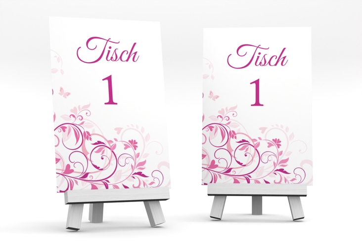 Tischnummer Hochzeit Lilly Tischaufsteller