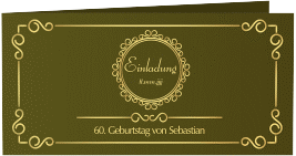 Einladung 60. Geburtstag "Bert/Berta"