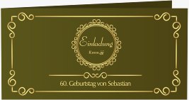 Einladung 60. Geburtstag Bert/Berta