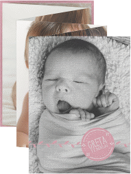 Foto-Leporello Baby Unikat Leporello rosa
