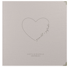 Klick: Details zu Gästebuch Selection Hochzeit "Lebenstraum" anzeigen Gästebuch Selection Hochzeit Lebenstraum Leinen-Hardcover grau