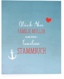 Stammbuch A4 Ehehafen Stammbuch A4 blau
