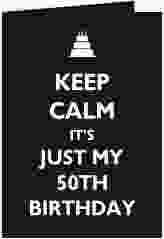 Einladung 50. Geburtstag "KeepCalm"