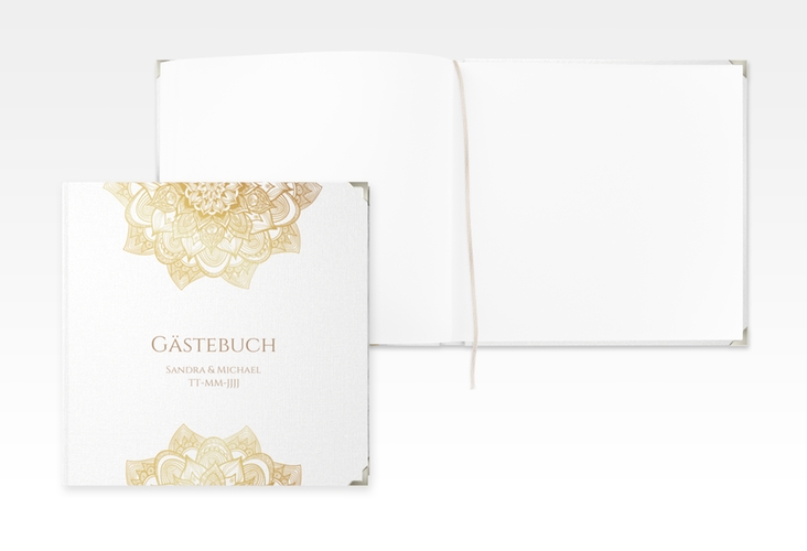 Gästebuch Selection Hochzeit Delight Leinen-Hardcover gold