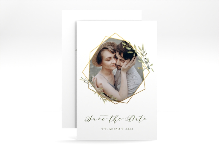 Save the Date-Karte Acacia A6 Karte hoch