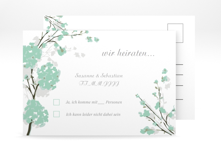 Antwortkarte Hochzeit "Salerno" DIN A6 Postkarte