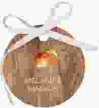 Geschenkanhänger Hochzeit Herbstlich Geschenkanhänger, rund braun