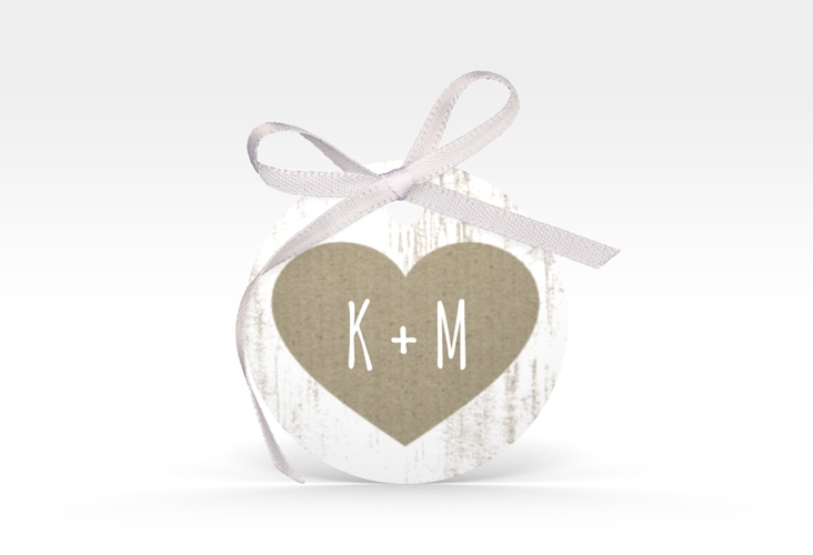 Geschenkanhänger Hochzeit Shabby Geschenkanhänger, rund