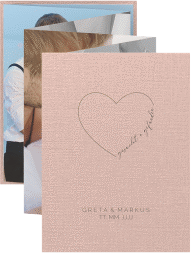 Klick: Details zu Foto-Leporello Hochzeit "Lebenstraum" anzeigen Foto-Leporello Hochzeit Lebenstraum Leporello rosa