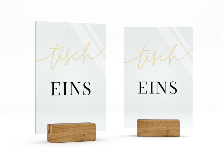 Tischnummer Acryl Hochzeit Easy Tischaufsteller Acryl gruen im modernen minimalistischen Design