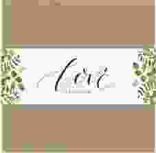 Hochzeitseinladung Botany Pocketfold beige