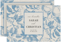 Save the Date-Karte Toile