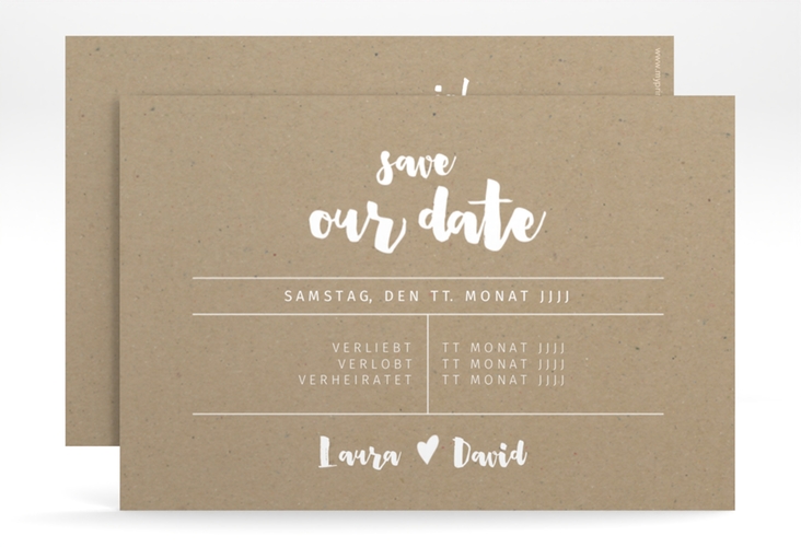 Save the Date-Karte Letterbox A6 Karte quer