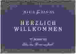 Willkommensschild Leinwand Glitter 70 x 50 cm Leinwand blau