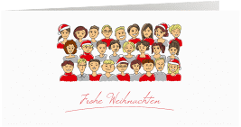 Klick: Details zu Business-Weihnachtskarte "Team" anzeigen Business-Weihnachtskarte "Team"