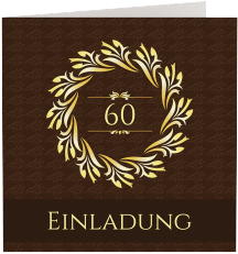 Klick: Details zu Einladung 60. Geburtstag "Manfred" anzeigen Einladung 60. Geburtstag "Manfred"