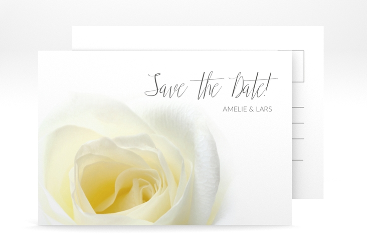 Save the Date-Postkarte "Rose" A6 Postkarte