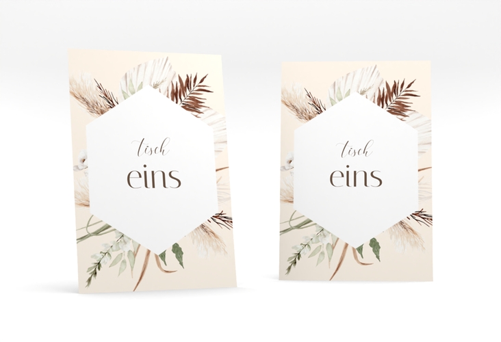 Tischnummer Hochzeit Bohemian Tischaufsteller