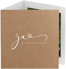 Klick: Details zu Danksagungskarte Hochzeit "Jawort" anzeigen Danksagungskarte Hochzeit "Jawort"