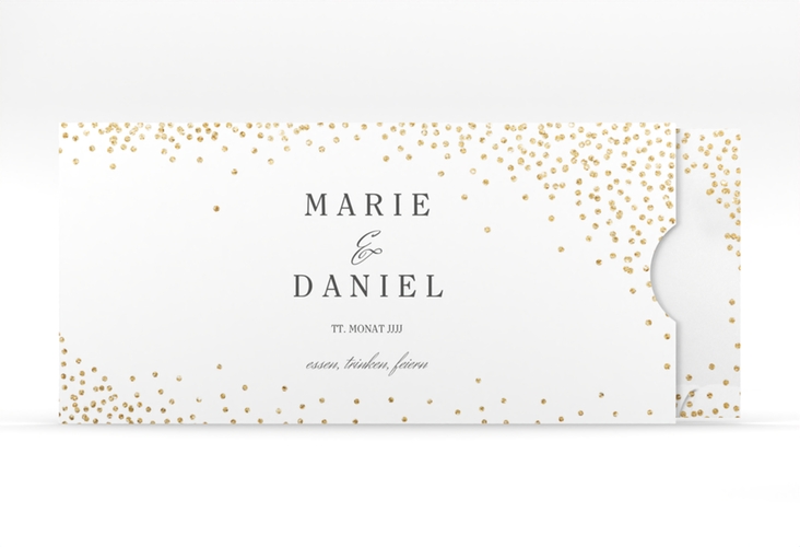 Hochzeitseinladung Glitter Einsteckkarte