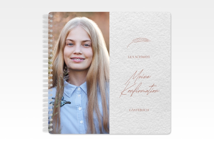 Gästebuch Konfirmation Ähre Ringbindung