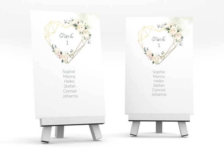 Tischaufsteller Hochzeit Adore Tischaufsteller gruen