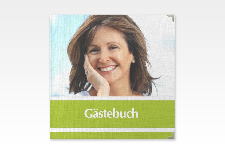 Gästebuch Selection Geburtstag Gerd/Gerda Leinen-Hardcover mit Foto