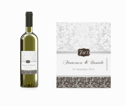 Klick: Details zu Etichette vino matrimonio collezione Latina anzeigen Etichette vino matrimonio collezione Latina Etikett Weinflasche 4er Set marrone