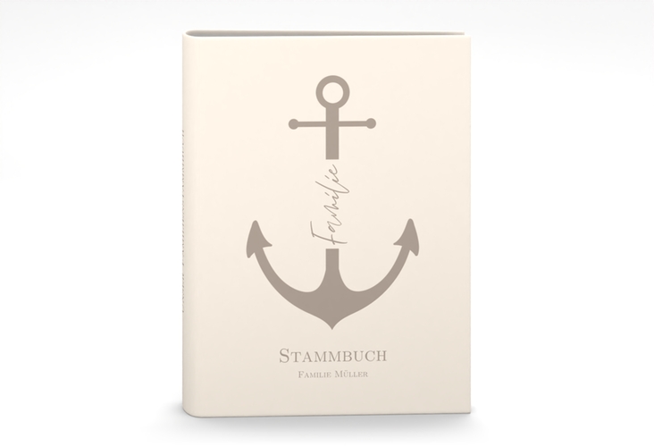 Stammbuch A5 Familienanker Stammbuch A5 beige