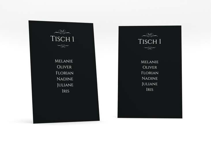 Tischaufsteller Hochzeit Elegancy Tischaufsteller schwarz