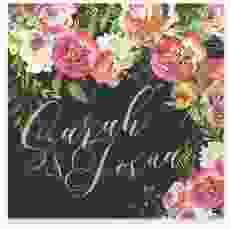 Gästebuch Selection Hochzeit Flowerbomb Leinen-Hardcover schwarz