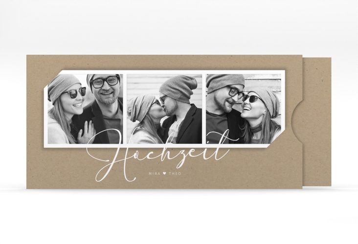 Hochzeitseinladung Crafty Einsteckkarte hochglanz