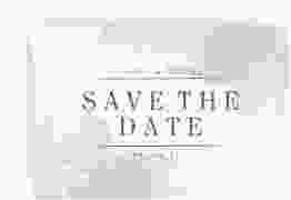 Save the Date-Karte Blush A6 Karte quer lila