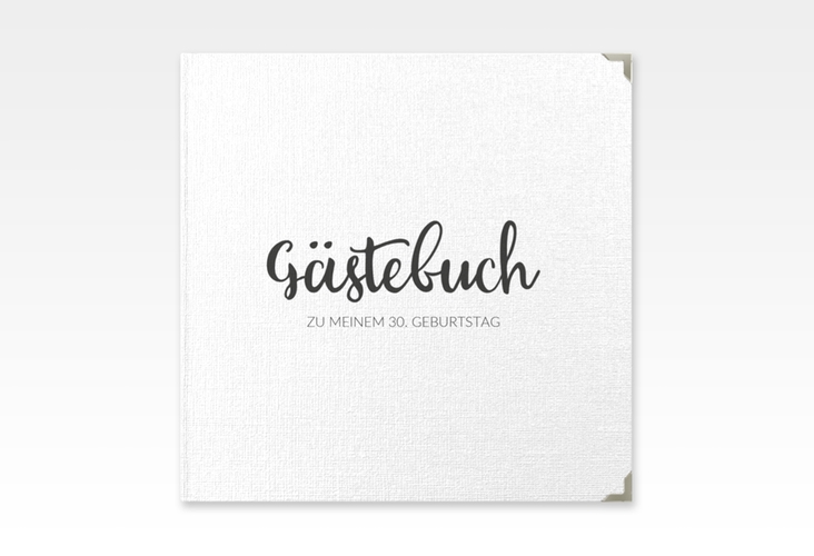 Gästebuch Selection Geburtstag "Handwriting" Leinen-Hardcover