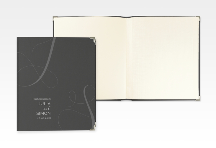 Hochzeitsalbum Eheschließung 21 x 25 cm schwarz