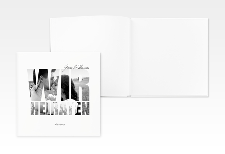 Gästebuch Creation Hochzeit Letters 20 x 20 cm, Hardcover