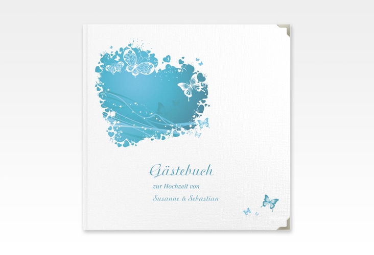 Gästebuch Selection Hochzeit Mailand Leinen-Hardcover tuerkis