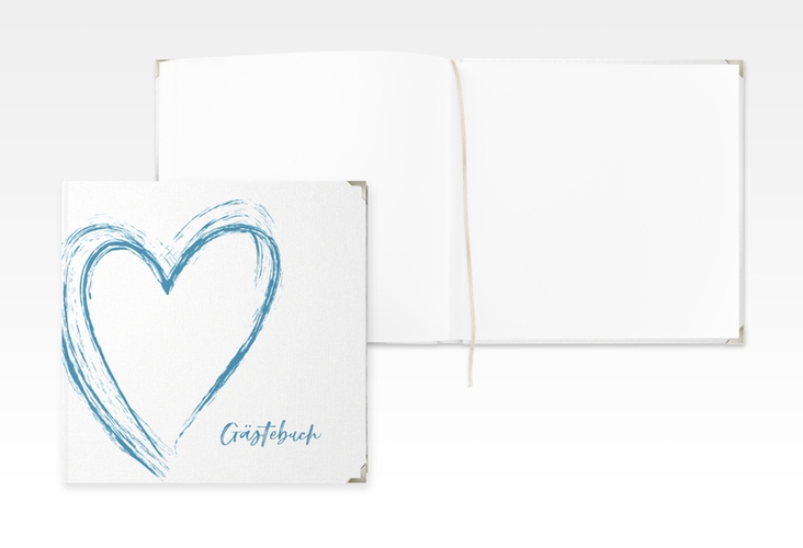 Gästebuch Selection Hochzeit Liebe Leinen-Hardcover tuerkis