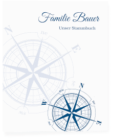 Stammbuch A4 "Windrose"