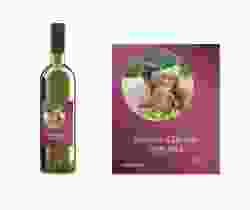 Etichette vino matrimonio collezione Siena Etikett Weinflasche 4er Set fucsia