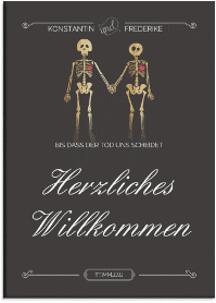 Klick: Details zu Willkommensschild Hochzeit "Bones" anzeigen Willkommensschild Hochzeit "Bones" 50 x 70 cm Leinwand