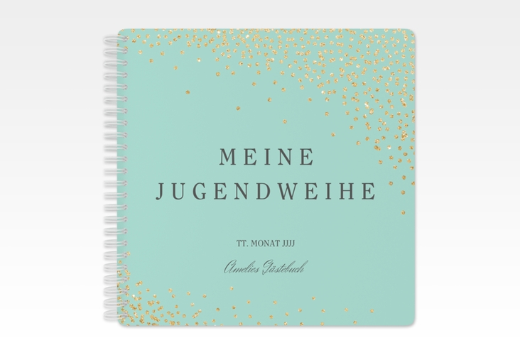 Gästebuch Jugendweihe Glossa Ringbindung mint