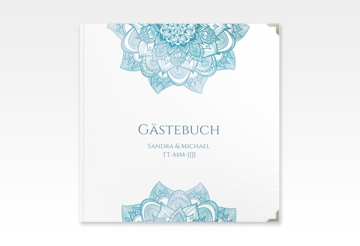 Gästebuch Selection Hochzeit Delight Leinen-Hardcover tuerkis
