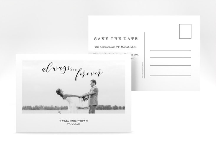 Save the Date-Postkarte Photoframe A6 Postkarte