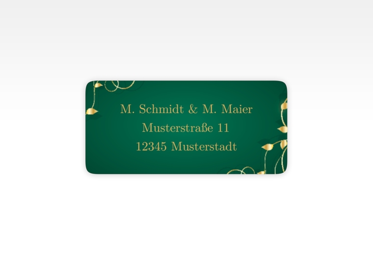 Absenderetikett Hochzeit Eternity 45,7 x 21,2 mm gruen