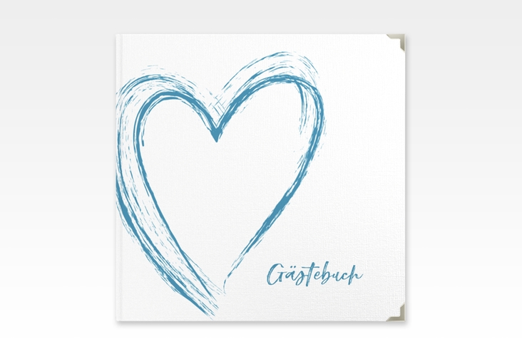 Gästebuch Selection Hochzeit Liebe Leinen-Hardcover tuerkis