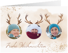 Weihnachtskarte "Rentierbande"