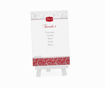 Klick: Details zu Segnaposti matrimonio collezione Latina anzeigen Segnaposti matrimonio collezione Latina Tischaufsteller marrone